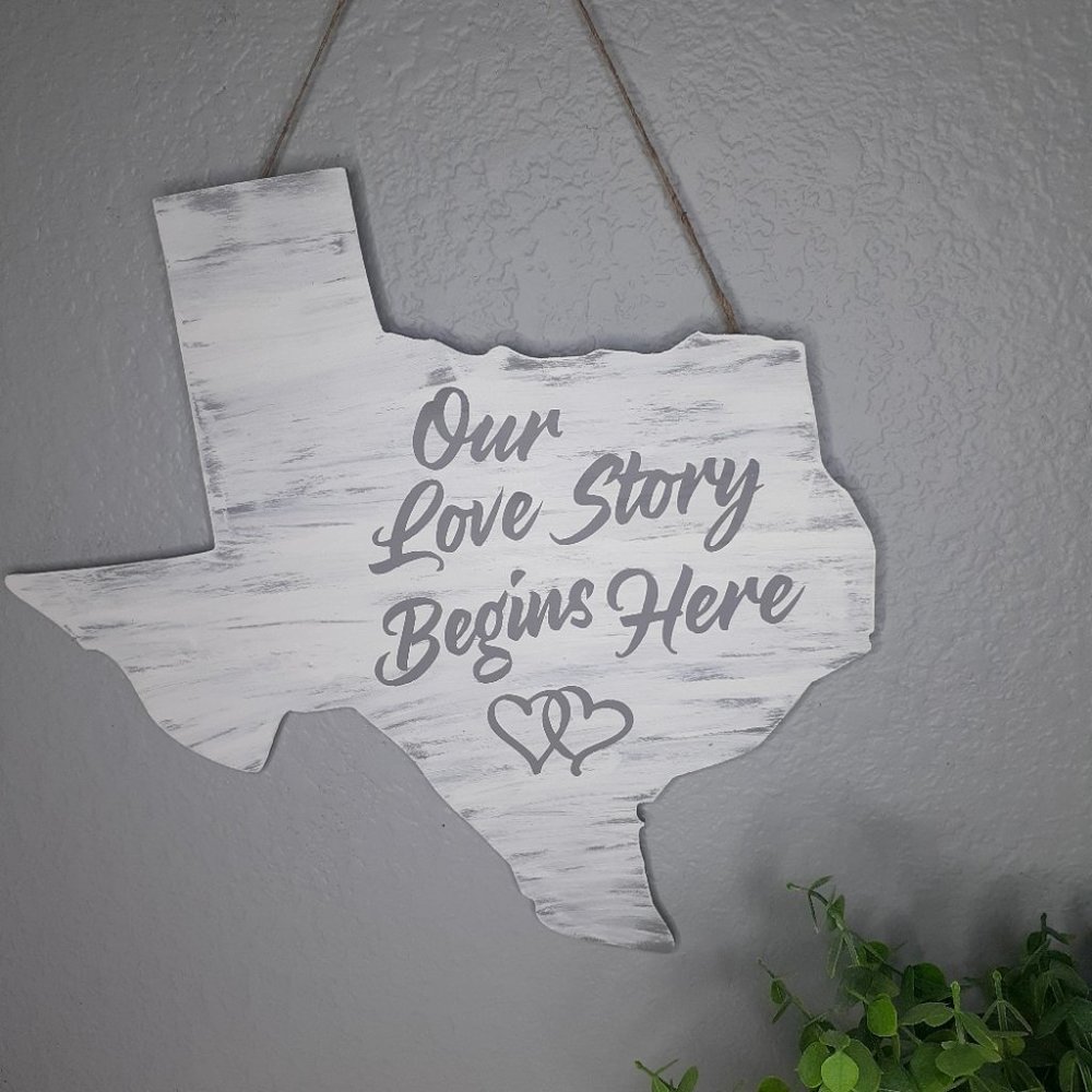 Handcrafted Texas Sign